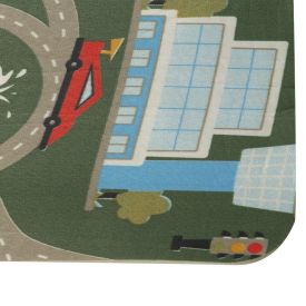 Tapete Infantil Estampado 80Cmx1,20 m Havan Casa - Verde Cidade