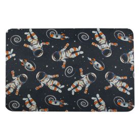 Tapete Infantil Estampado 80Cmx1,20 m Havan Casa - Azul Espacial