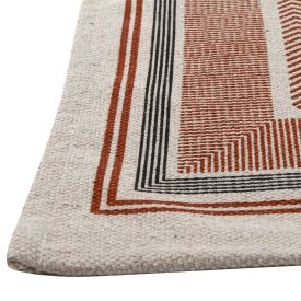 Tapete Para Quarto Ou Sala Ladrilho 50X80 Cm Havan - Moldura Ferrugem