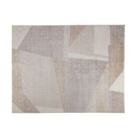 Tapete Para Quarto E Sala 2,00X2,50 M Lotus Havan Casa - Bege Geométrico