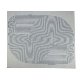 Tapete Para Quarto E Sala 2,00X2,50 M Lotus Havan Casa - Cinza Design