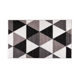 Tapete Para Quarto E Sala Lotus 57X100 Cm Havan Casa - Triângulo Chumbo