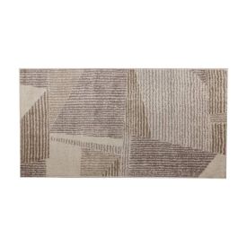 Tapete Para Sala E Quarto 80X150 Lotus Cm Havan Casa - Bege Geométrico