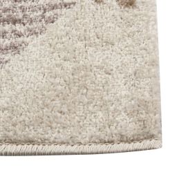 Tapete Para Sala E Quarto 80X150 Lotus Cm Havan Casa - Bege Geométrico