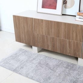 Passadeira Para Quarto E Sala Lucca 57X100 Cm Havan Casa - Cinza Elegance 