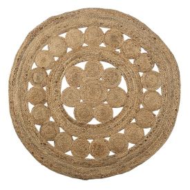 Tapete Malta 1,00 m Vazado Redondo Havan Casa - ST70340