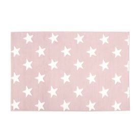 Tapete Infantil Mimo 0,70X1,00 M Jolitex - Estrela Rosa