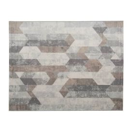 Tapete Para Quarto E Sala 2,00X2,50 M Nirvana Havan Casa - Cinza Bege Geométrico