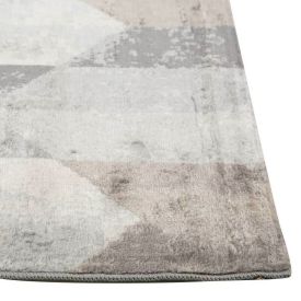 Tapete Para Quarto E Sala 2,00X2,50 M Nirvana Havan Casa - Cinza Bege Geométrico