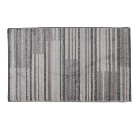 Tapete para Quarto Ou Sala 60Cmx1,00 m Nirvana Havan Casa - Listras Cinza E Bege