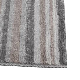 Tapete para Quarto Ou Sala 60Cmx1,00 m Nirvana Havan Casa - Listras Cinza E Bege