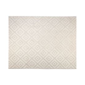 Tapete Para Quarto E Sala 2,00X2,50 M Milano Havan Casa - Marfim Losango