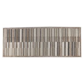 Tapete para Quarto e Sala 67Cmx1,80M Kyoto Havan Casa - Creme E Marrom