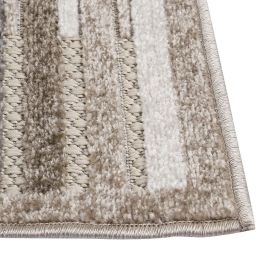 Tapete para Quarto e Sala 67Cmx1,80M Kyoto Havan Casa - Creme E Marrom