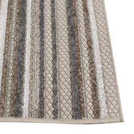 Tapete para Quarto e Sala 67Cmx1,80M Kyoto Havan Casa - Creme E Cinza