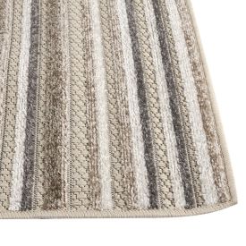 Tapete para Quarto e Sala 80Cmx1,50M Kyoto Havan Casa - Creme E Cinza