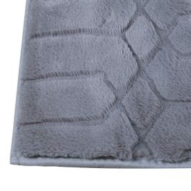 Tapete para Quarto e Sala 60Cmx1,80 m Bellagio Havan Casa - Hexágono Chumbo