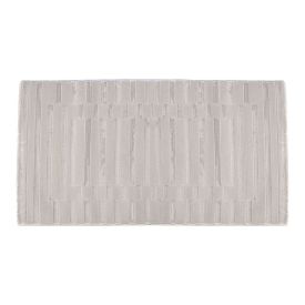 Tapete para Quarto e Sala 80 Cmx1,50 M Provence Havan Casa - Bege Listras