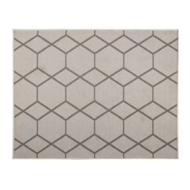 Tapete para Quarto Ou Sala 2,00X2,50 m Siena Havan Casa - Areia Hexagonal