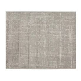 Tapete Para Quarto E Sala 2,00X2,40 M Belga Havan Casa - Linho Cinza E Bege