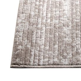 Tapete Para Quarto E Sala Platinium 2,00X2,50 Metros Havan Casa - Listras Cinza E Bege