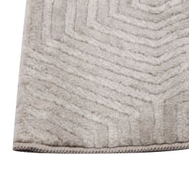 Tapete Para Quarto Ou Sala 60X180 Cm Platinium Havan Casa - Cinza Com Bege