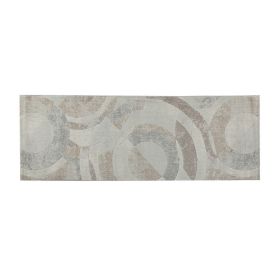 Tapete para Quarto e Sala 60Cmx1,80 m Platinium Havan Casa - Círculos Cinza E Bege