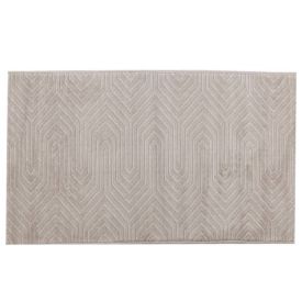 Tapete para Quarto e Sala 80Cmx1,50 m Platinium Havan Casa - Bege Geométrico