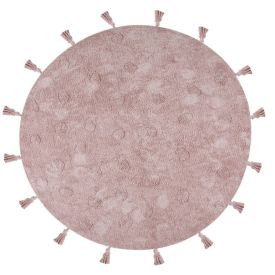 Tapete Redondo Infantil 150 Cm Poa Havan Casa - Rosa