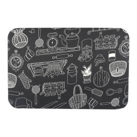 Tapete Para Sala Tecil 40X60 Cm Havan Casa - Giz Preto
