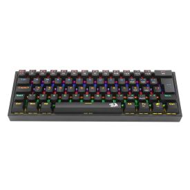 Teclado Mecânico Gamer Redragon Fizz Preto Rgb K617-Rgb-B