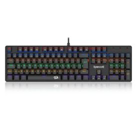 Teclado Mecânico Gamer Redragon Valheim Rainbow - Preto