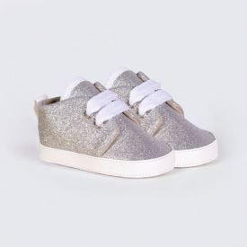 Tênis Bebê Menina Com Glitter 0 a 8 Meses Yoyo Baby