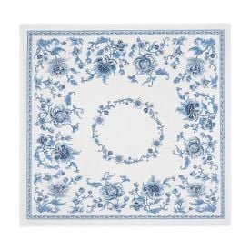 Toalha Centro de Mesa 78X78 cm Clean Döhler - Chintz Azul Novo