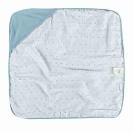 Toalha Com Capuz De Canto Plush Havan Baby - Dino Azul