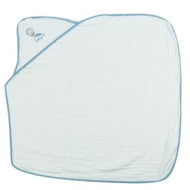 Toalha Com Capuz De Canto Soft 80X80cm Havan Baby - Dino Azul
