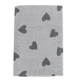 Toalha De Banho 100% Algodão Cancún Havan Casa - Cinza Vapor Coração