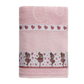 Toalha de Banho Infantil  Funny Havan Kids - Bailarina Rosa
