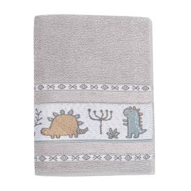Toalha De Banho Infantil Cute Baby Havan Casa - Dino Cinza Amianto