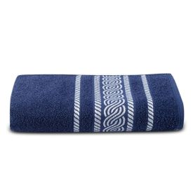 Toalha de Banho 100% Algodão Napole Havan Casa - Azul Marinho