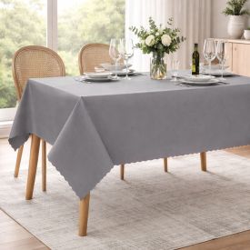 Toalha de Mesa 1,40 X 2,10 m Gourmet Salehtex - Prata