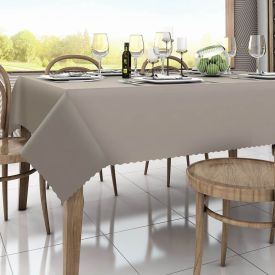 Toalha de Mesa 1,40 X 2,10 m Gourmet Salehtex - Bege