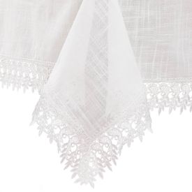 Toalha De Mesa 1,60X2,20 M Renda Guipir Finecasa - Veneza