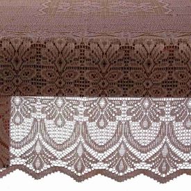 Toalha De Mesa Arabesco 1,60M X 1,60M Havan Casa - Taupe