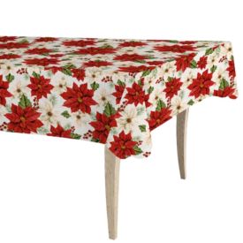 Toalha De Mesa Natalina 1,40X1,40 M Natal Encantado Havan Casa - Flores