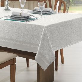 Toalha De Mesa 1,40 X 1,40 M Clean  Döhler - Botânico Suave