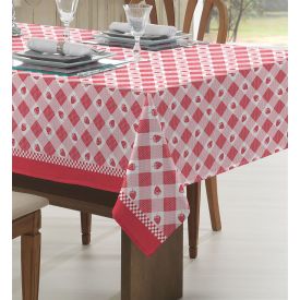 Toalha De Mesa 1,40 X 1,40 M Clean  Döhler - Strawberry