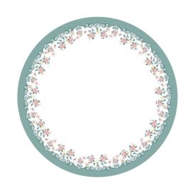 Toalha De Mesa Redonda Clean Dohler - Borboletas