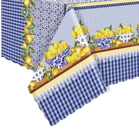 Toalha De Mesa Térmica 1,38X1,38 M Salehtex - Capri Limões