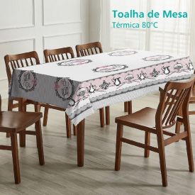 Toalha De Mesa Térmica 1,38X2,10 M Salehtex - Utensílios Rosa